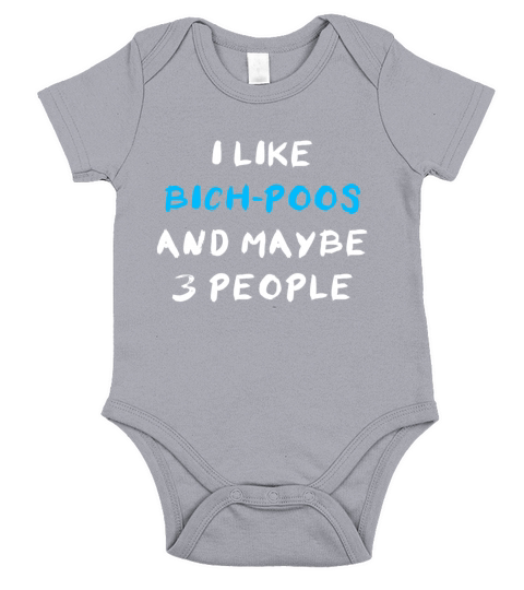 Bich-Poo Funny Short Sleeve Baby One-Piece