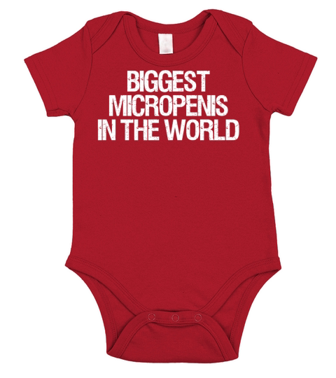 BIGGEST MICROPENIS IN THE WORLD FUNNY Short Sleeve Baby One-Piece