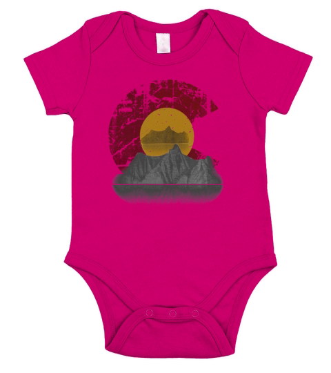 Colorado state flag mountain Short Sleeve Baby One-Piece