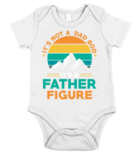 Dad Bod father figure Short Sleeve Baby One-Piece