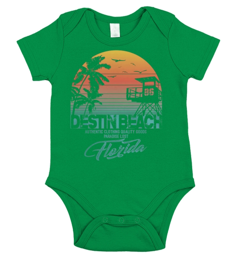 destin Florida beach shirt Short Sleeve Baby One-Piece