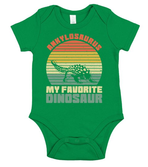 Dinosaur Ankylosaurus Quote for an Ankylosaurus Short Sleeve Baby One-Piece