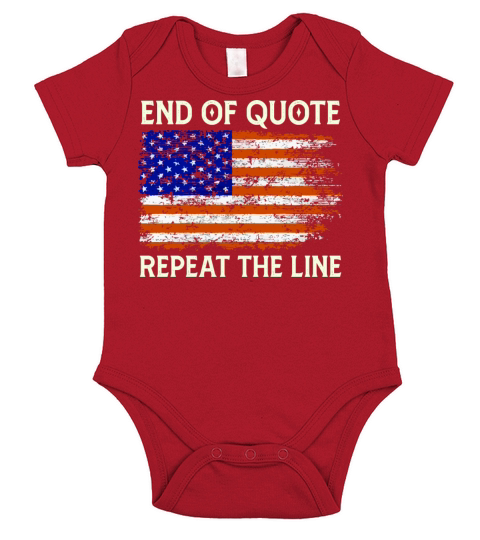End Of Quote Repeat The Line Short Sleeve Baby One-Piece