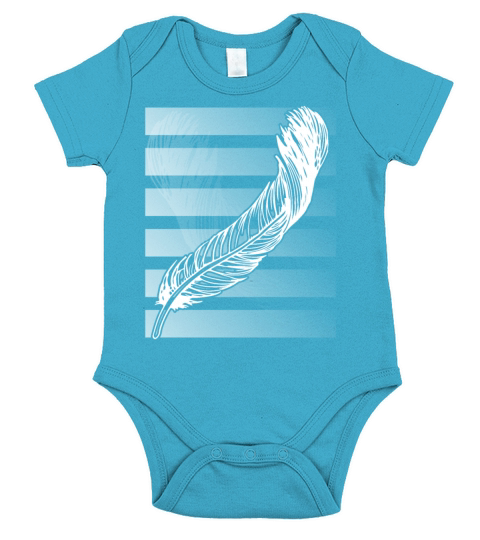 feather Short Sleeve Baby One-Piece
