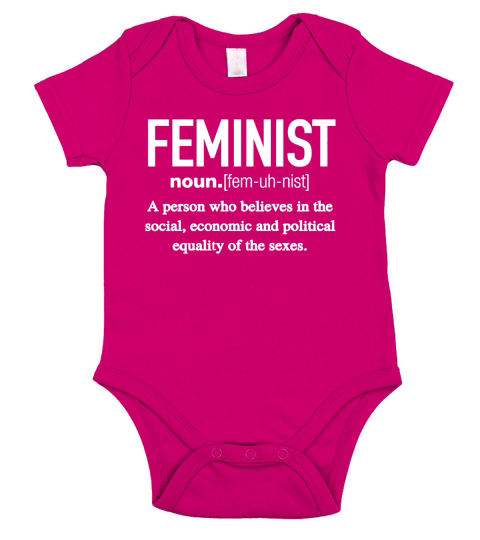 Feminist Definition Short Sleeve Baby One-Piece