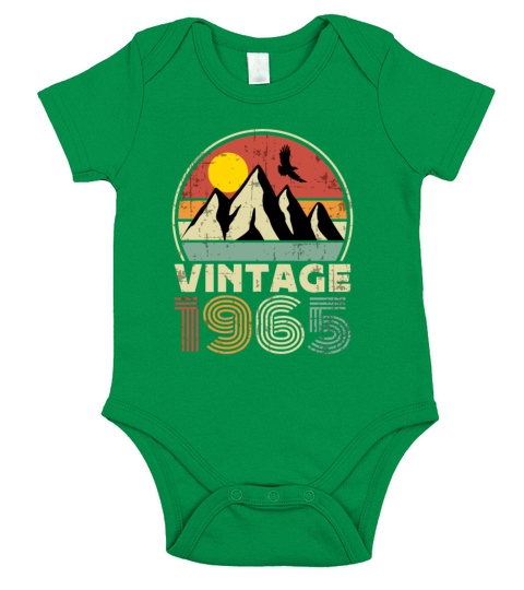 Funny Birthday Born in 1965 Limited Edition Short Sleeve Baby One-Piece