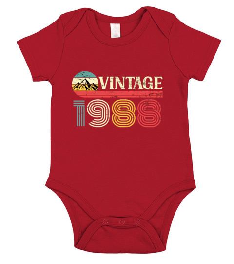 Funny Birthday Born in 1988 Limited Edition Short Sleeve Baby One-Piece