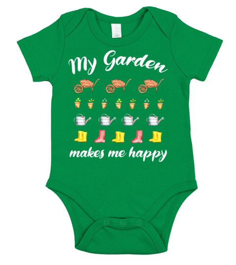 Garden Quote Hobby Gardener Gift Idea Short Sleeve Baby One-Piece