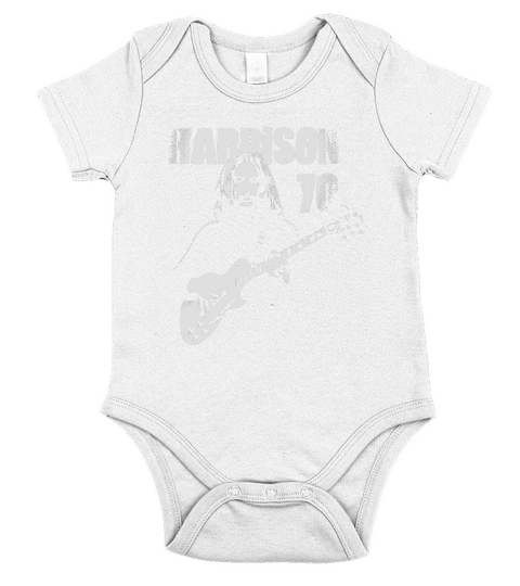 George Harrison 70 Fan Short Sleeve Baby One-Piece