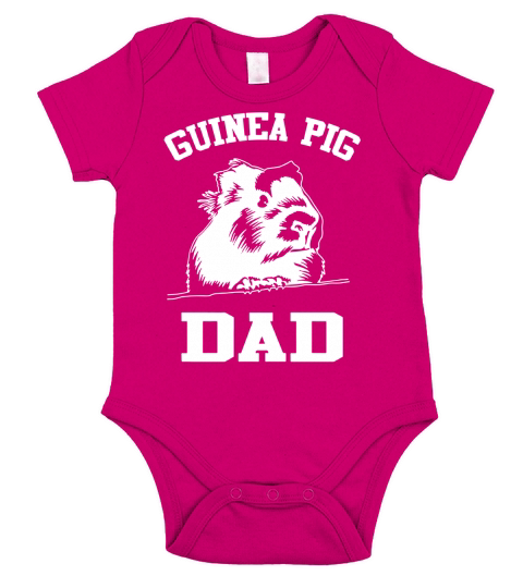 Guinea Pig Dad T shirt Short Sleeve Baby One-Piece