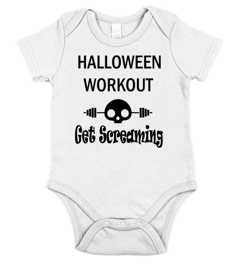 Halloween Workout Get Screaming Short Sleeve Baby One-Piece