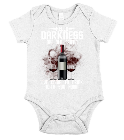 Hello Darkness My Old Friend Ive Come To Drink Short Sleeve Baby One-Piece