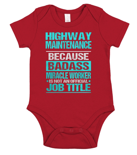 HIGHWAY MAINTENANCE Short Sleeve Baby One-Piece