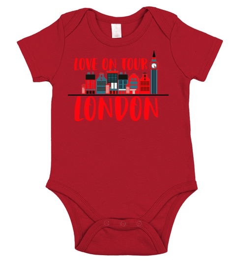 love on tour london Short Sleeve Baby One-Piece