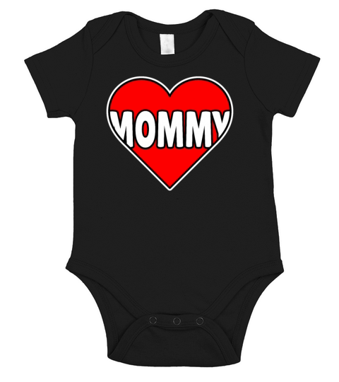 Mom Heart Women Wife Mother Mothers Day Short Sleeve Baby One-Piece