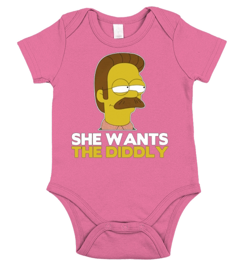 Ned Flanders She Wants The Diddly Short Sleeve Baby One-Piece