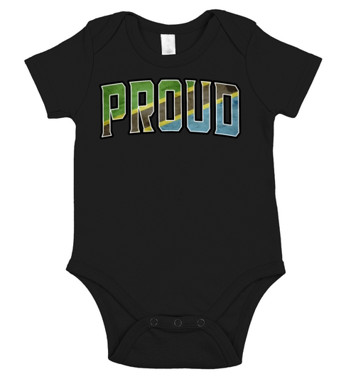 Proud Tanzanian Vintage Heritage DNA Flag Short Sleeve Baby One-Piece