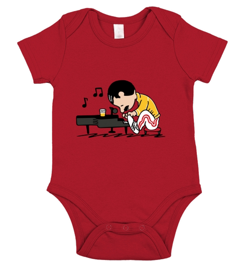 Queenuts Queen's Freddie Mercury Short Sleeve Baby One-Piece