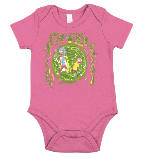 RICK &amp;amp; MORTY PORTAL AND THE MONSTERS Short Sleeve Baby One-Piece