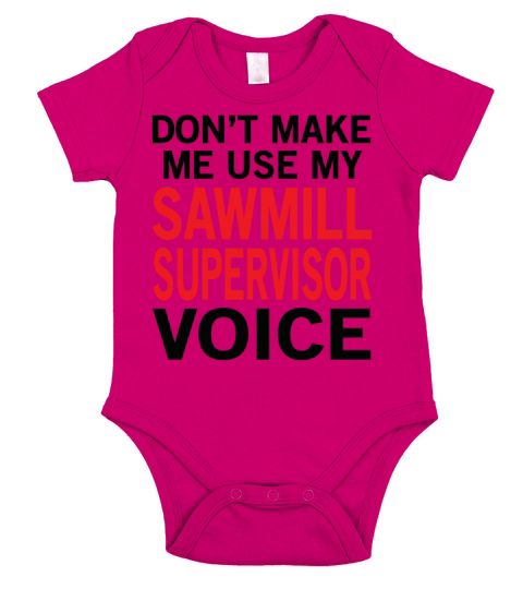 Sawmill Supervisor Voice Short Sleeve Baby One-Piece