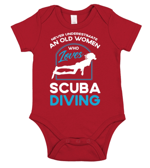Scuba Diving Gift Underwater Lover Scuba Diver Short Sleeve Baby One-Piece