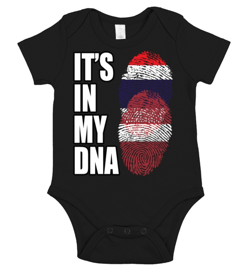 Thai And Latvian Vintage Heritage DNA Flag Short Sleeve Baby One-Piece