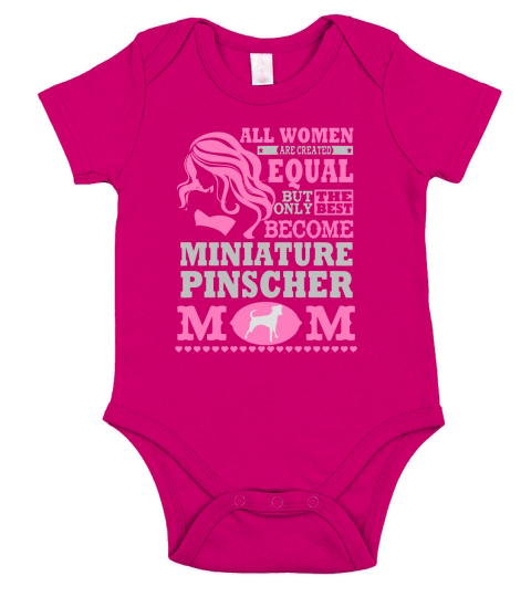 THE BEST MINIATURE PINSCHER MOM SHIRTS Short Sleeve Baby One-Piece