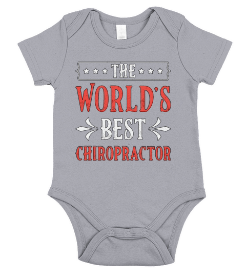 The Worlds Best Chiropractor Spine Chiropractic Short Sleeve Baby One-Piece