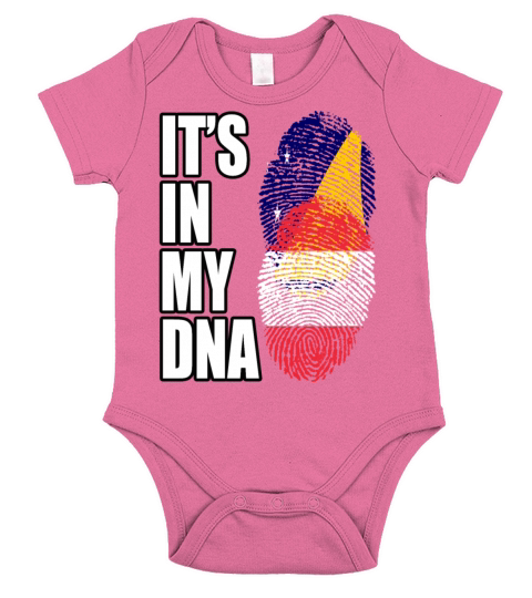 Tokelauan And Austrian Mix Heritage DNA Flag Short Sleeve Baby One-Piece