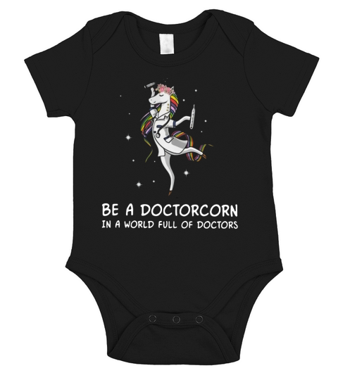 Unicorn be a doctorcorn in a would full of doctors - Ladies Flowy Tank Short Sleeve Baby One-Piece