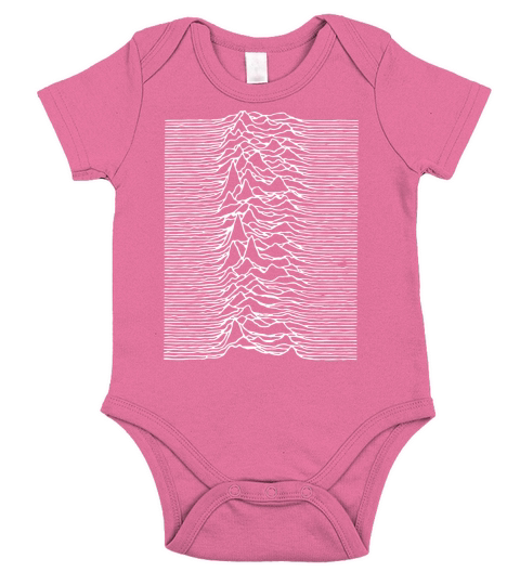 UNKNOWN PLEASURES  JOY DIVISION Short Sleeve Baby One-Piece