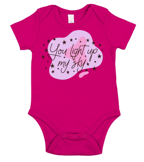 Valentine S Day Light Up Quote Badge Short Sleeve Baby One-Piece