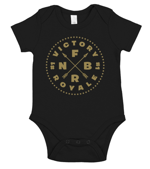VICTORY ROYALE BADGE GOLD Short Sleeve Baby One-Piece