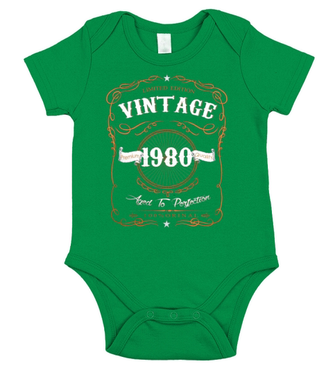 VINTAGE 1980 Short Sleeve Baby One-Piece