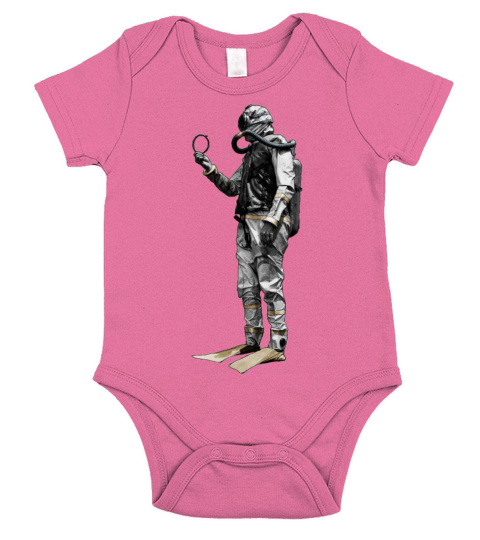 Vintage Scuba Diver with a Double Hose Regulator Short Sleeve Baby One-Piece