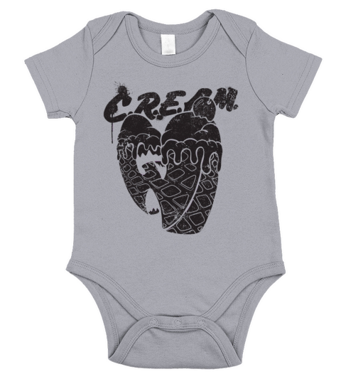 waffle ice cream wutang black Short Sleeve Baby One-Piece