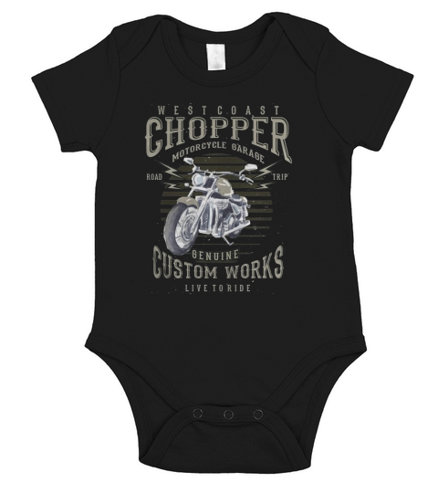 West Coast Chopper - Garage pour motos Short Sleeve Baby One-Piece