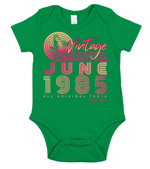 Year Of Construction 1985 June Short Sleeve Baby One-Piece