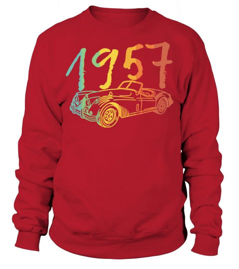 1957 Best Age Vintage Car Oldschool Sweatshirt Unisex