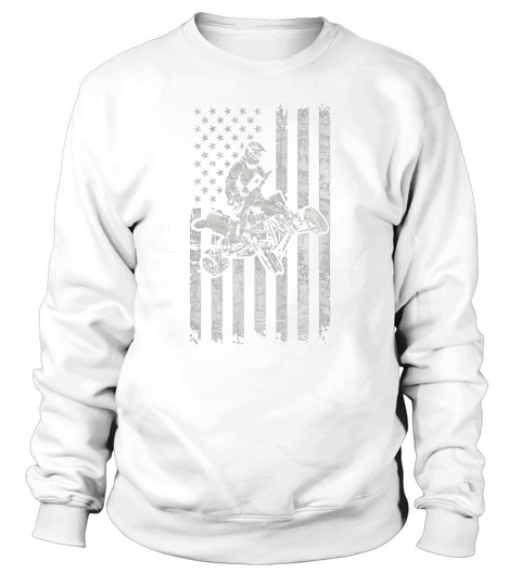 American Flag cool Four Wheeler Quad Bike ATV T-Shirt Gift Sweatshirt Unisex