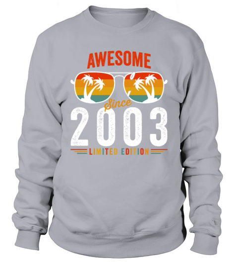Awesome Since 2003 Birthday Retro Vintage 19 20 Ye Sweatshirt Unisex