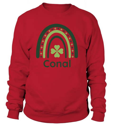 Conal Clover Boho Rainbow Sweatshirt Unisex