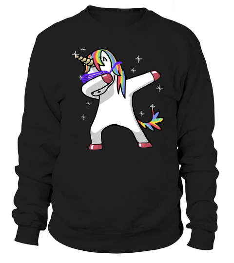 Dabbing Unicorn Shirt Dab Hip Hop Funny Magic Sweatshirt Unisex