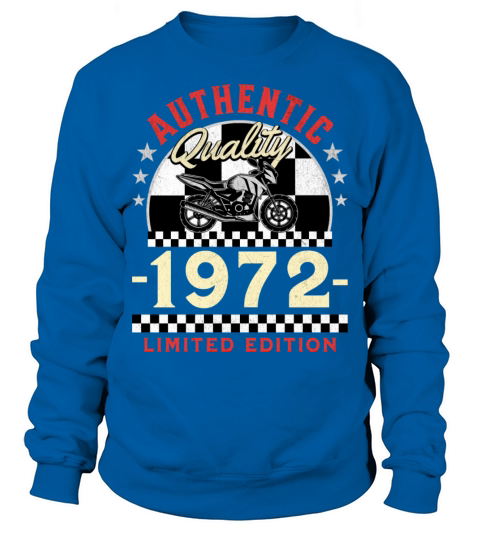 Happy 50th Birthday Biker 50 Years Old Vintage Sweatshirt Unisex