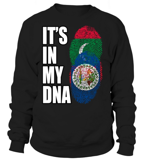 Maldivian And Belizean Mix Heritage DNA Flag Sweatshirt Unisex