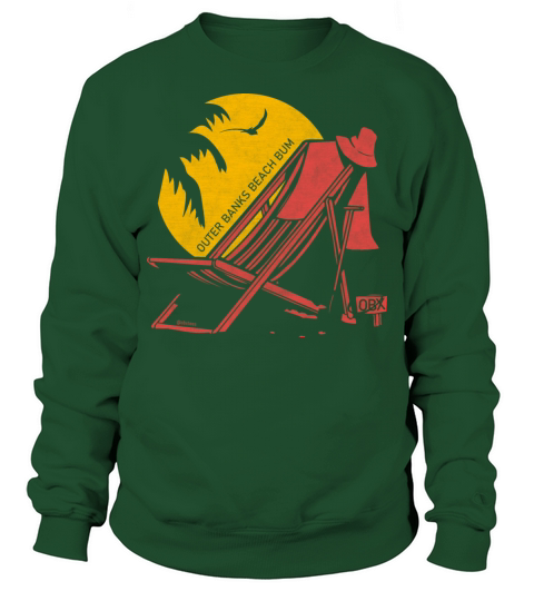 Outer Banks Beach Bum OBX Red Vintage Sweatshirt Unisex