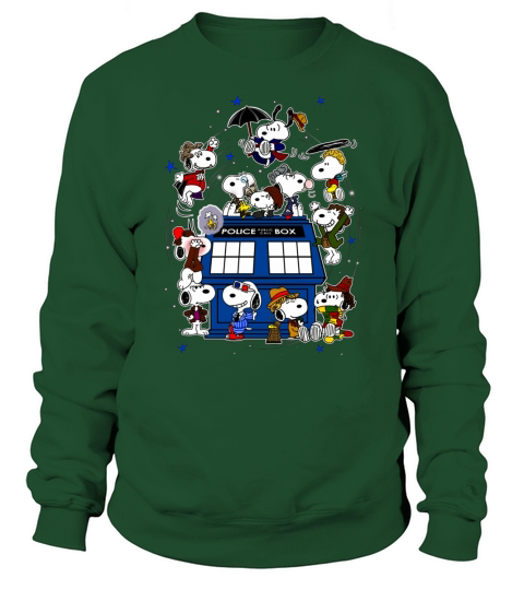 Snoopy of Doctor Police Box Sweatshirt Unisex