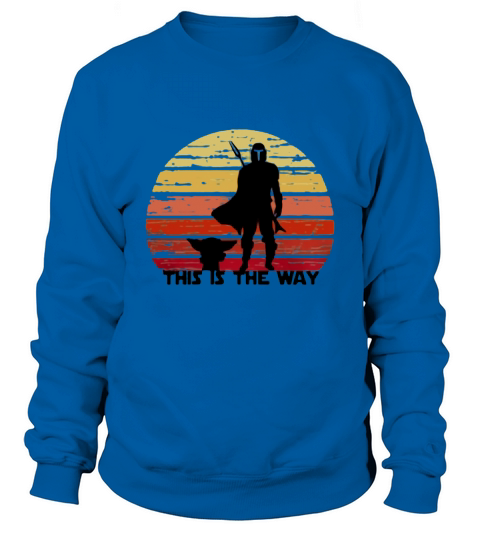 The Mandalorian This Is The Way Sunset Retro - Ladies Flowy Tank Sweatshirt Unisex