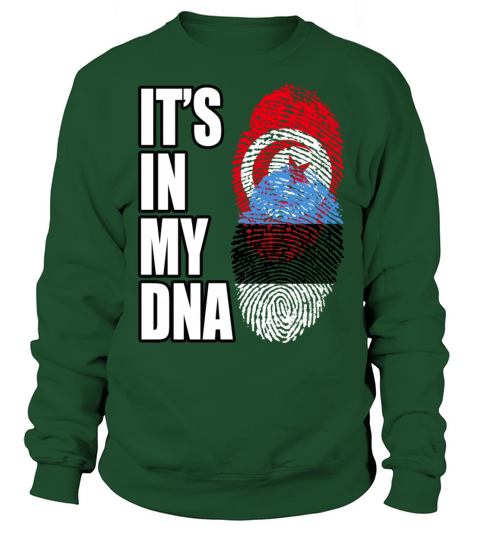 Tunisian And Estonian Mix Heritage DNA Flag Sweatshirt Unisex