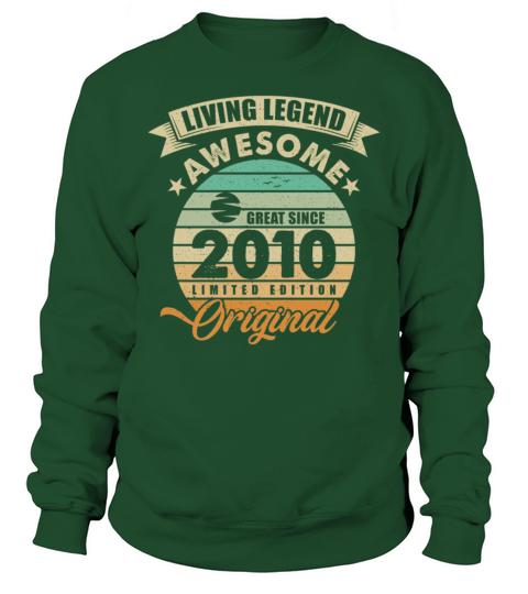 Vintaga 2010 Birthday Sweatshirt Unisex